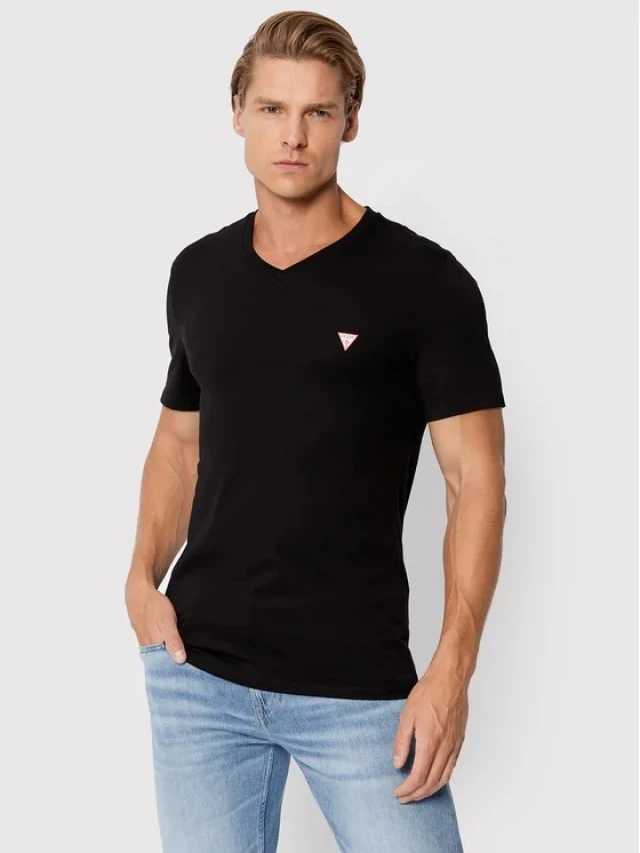 Guess Vn Ss Core Tee Ανδρική Μπλουζα Μαύρη