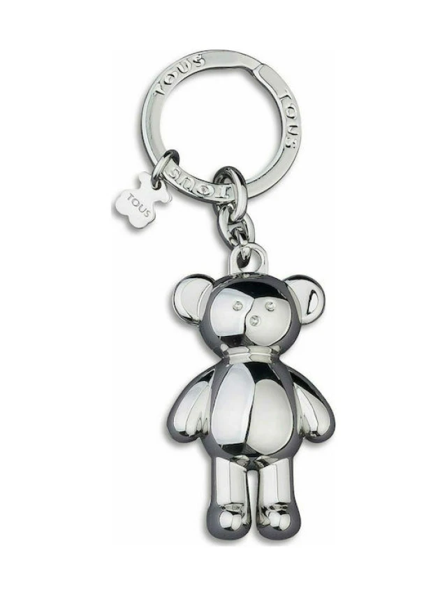 Tous Llavero Oso Teddy Bear Plateado Γυναικειο Μπρελοκ Ασημι