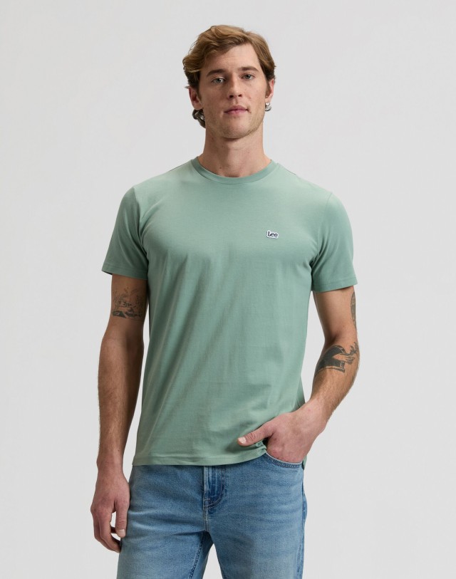 Lee Ss Patch Logo Tee Desert Sage Ανδρική Mπλούζα Πράσινη