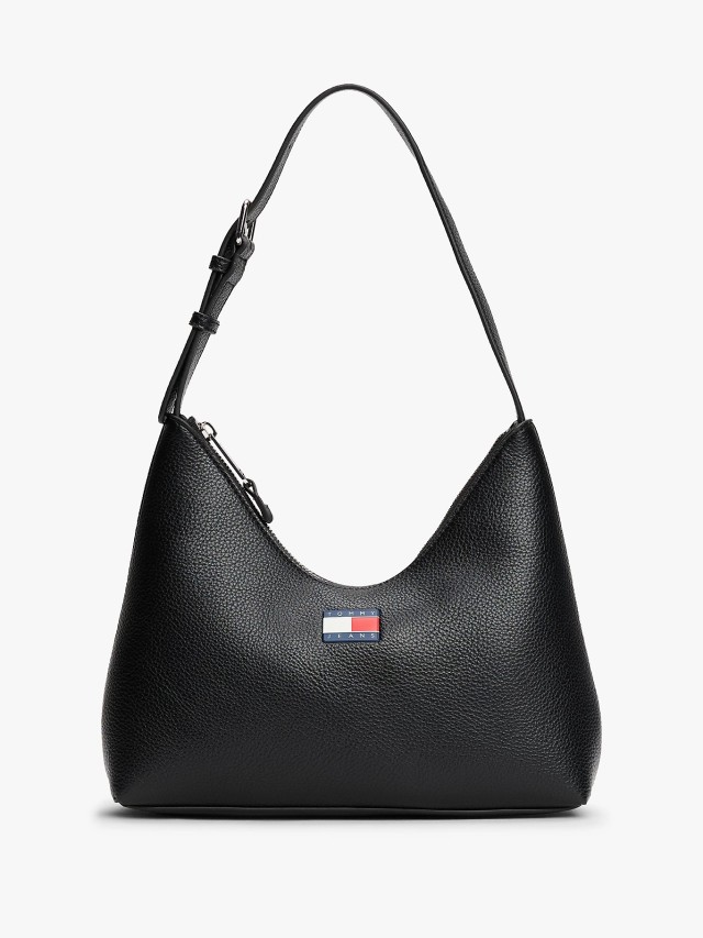 Tommy Hilfiger Tjw Must Shoulder Bag Γυναικεία Τσάντα Μαύρη