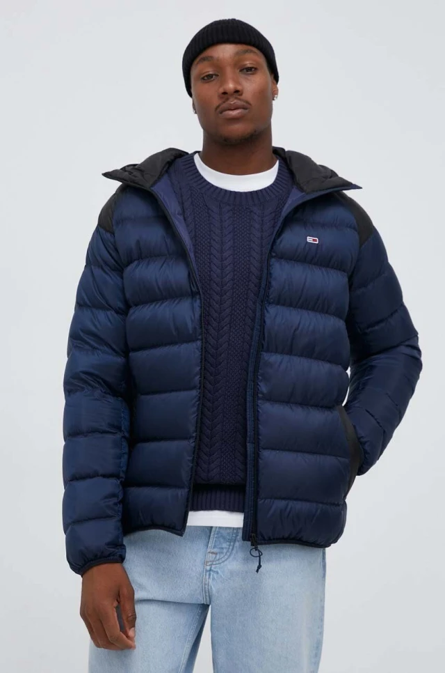 Tommy Hilfiger Tjm Clbk Light Down Jacket Ανδρικό Μπουφάν Μπλε