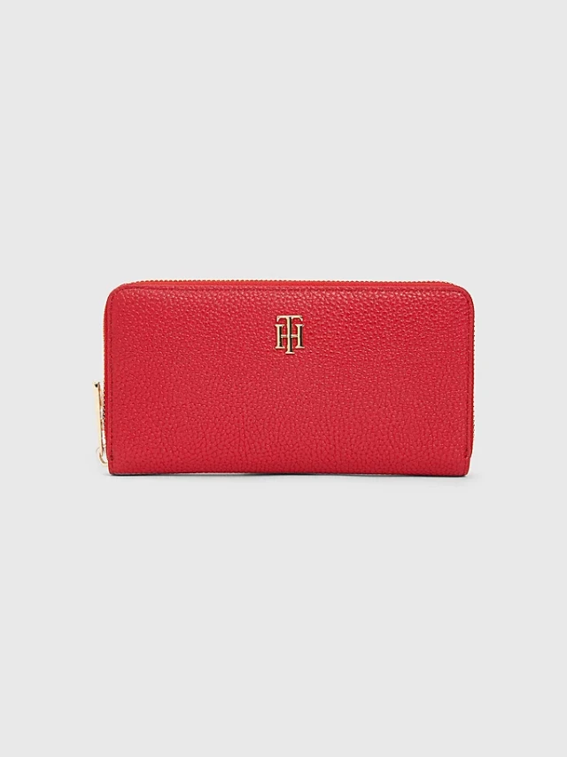 Tommy Hilfiger Th Element Large Za Γυναικειο Πορτοφολι Κοκκινο