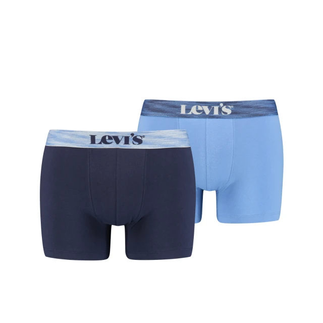 Levis Men Irregular Stripe Wb Boxer Brief 2P Ανδρικο Εσωρουχο Μπλε