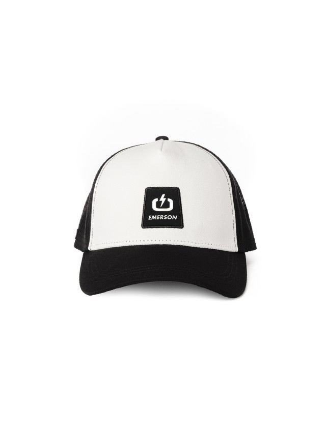 Emerson Unisex Cap Καπέλο Ασπρο Μαύρο