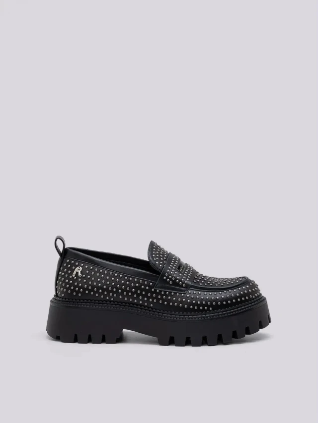 Replay Γυναικεία Loafers Μαύρα