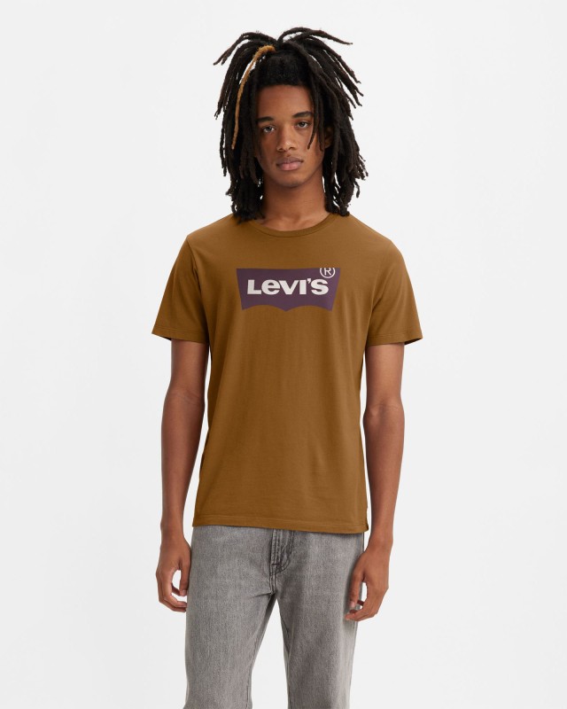 Levis Graphic Crewneck Tee Bw Color Extension Ανδρική Μπλούζα Μουσταρδί
