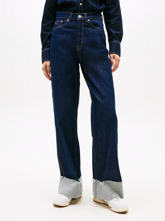 Tommy Hilfiger Claire Hr Wd Turn Up Γυναικείο Παντελόνι Τζιν