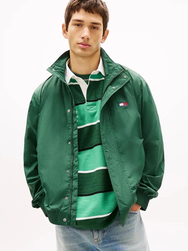 Tommy Hilfiger Tjm Heritage Flag Jacket Ext Ανδρικό Μπουφάν Πράσινο