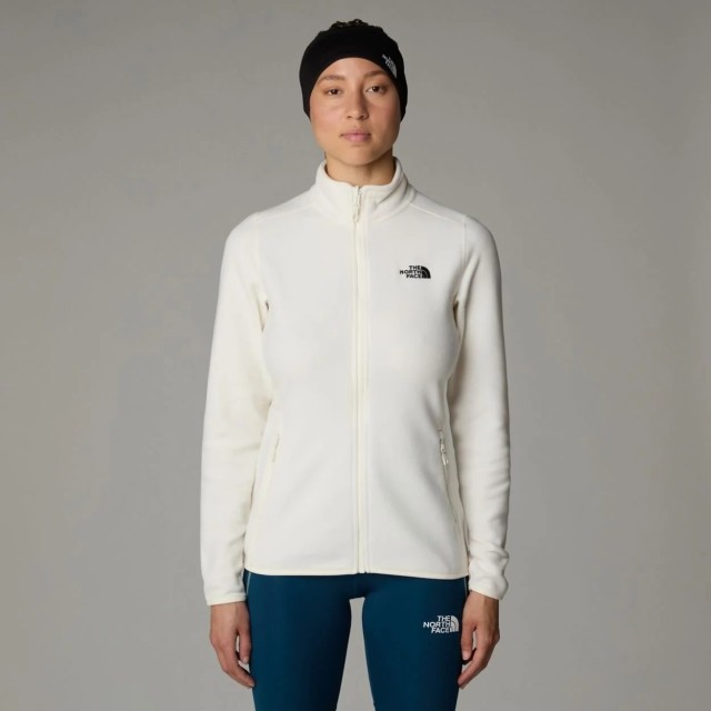 The North Face W 100 Glacier Fz - Eu Glac Whit Γυναικεία Ζακέτα Fleece Λευκή