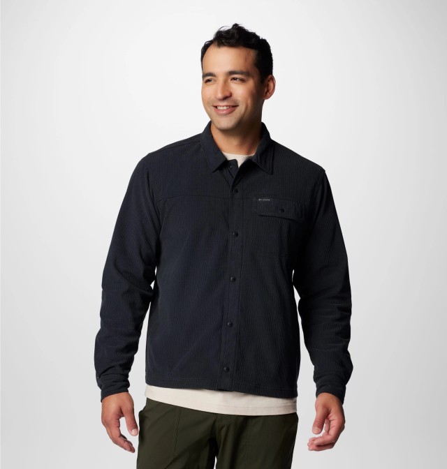 Columbia Flare Gun™ Corduroy Shirt Ανδρικό Πουκάμισο Κοτλέ Overshirt Μαύρο