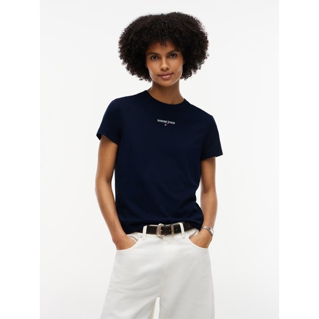 Tommy Hilfiger Tjw Reg Classic Logo Ss Tee Γυναικεία Μπλούζα Μπλε