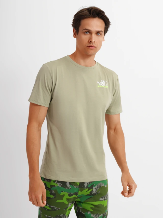 The North Face M Foundation Tee Tea Green Ανδρικη Μπλουζα Πρασινο