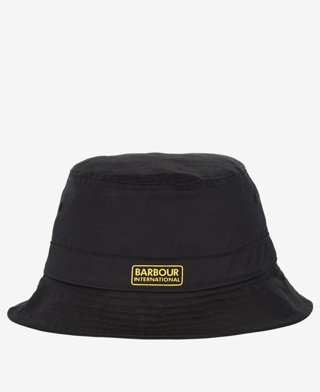 Black Barbour B.Intl Norton Drill Sports Hat Καπέλο Μαύρο