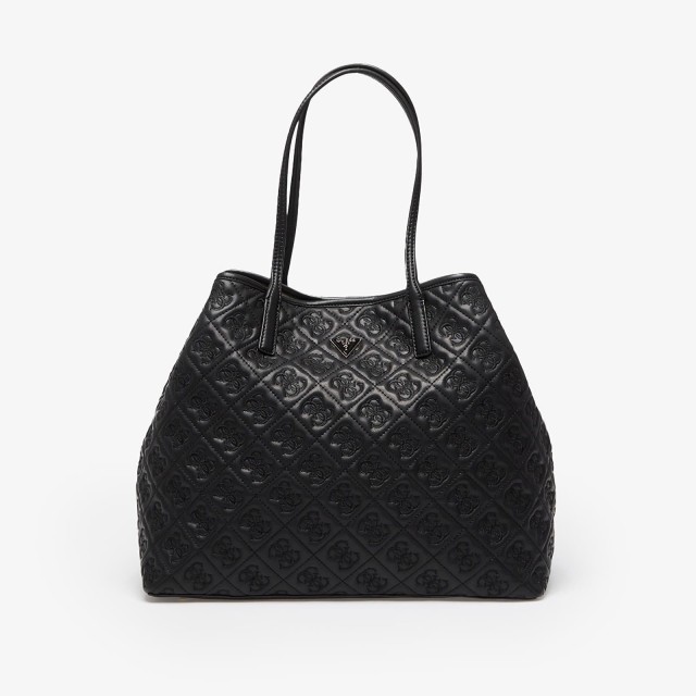Guess Adelasia Large 2 In 1 Tote Γυναικεία Τσάντα Μαύρη