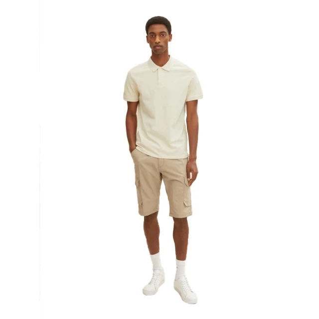 Tom Tailor 203 Cargo Shorts Ανδρικη Βερμουδα Μπεζ