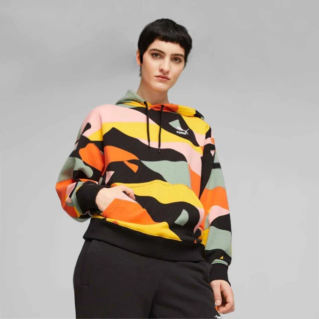 Puma SWxP PUMA WORLDWIDE Graphic Hoodie TR Γυναικείο Φούτερ Multi