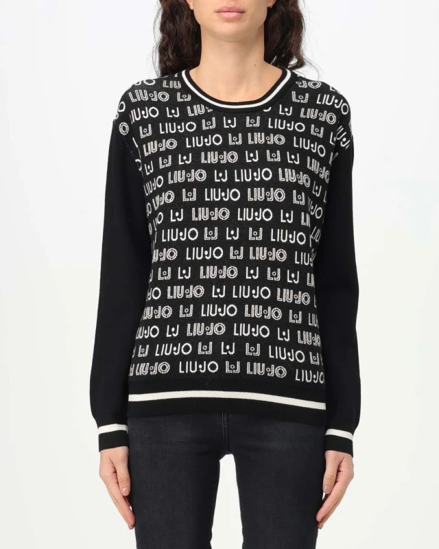 Liu Jo Sport Tf3m10 Maglia Chiusa M/L Γυναικείο Πλεκτο Μαύρο