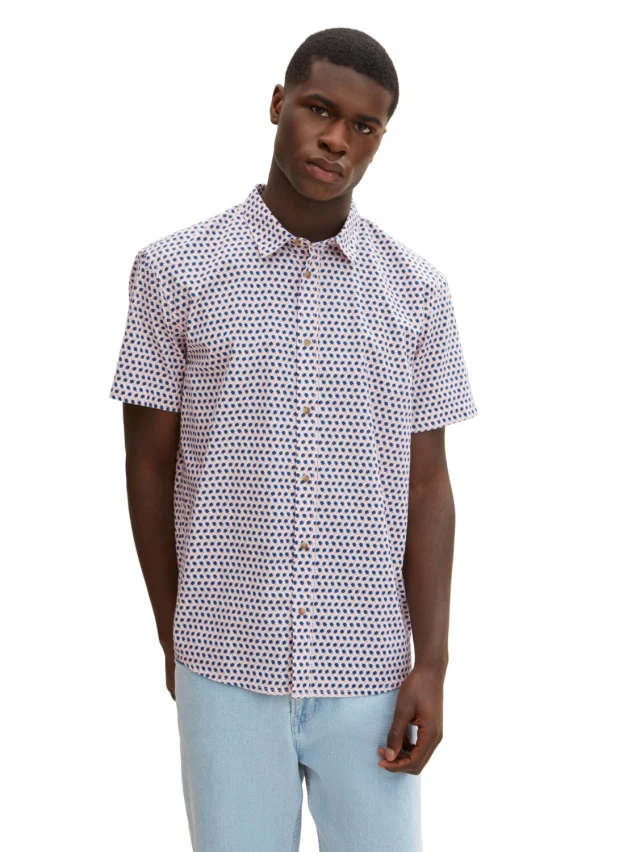 Tom Tailor 204 Relax  Ανδρικο Πουκαμισο Printed Multi Color